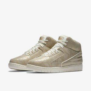 NIKE AIR PYTHON PREMIUM HI SNEAKERS TRAINER MEN SHOES GOLD SNAKE SKIN SIZE 9 NEW